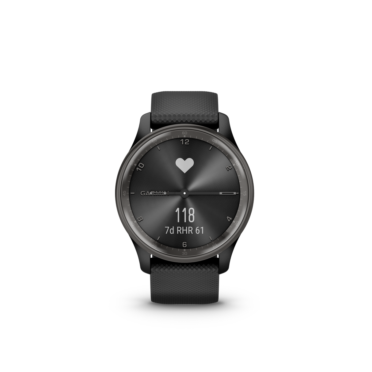 Garmin Vivomove Trend Stainless Steel Bezel Black Watch
