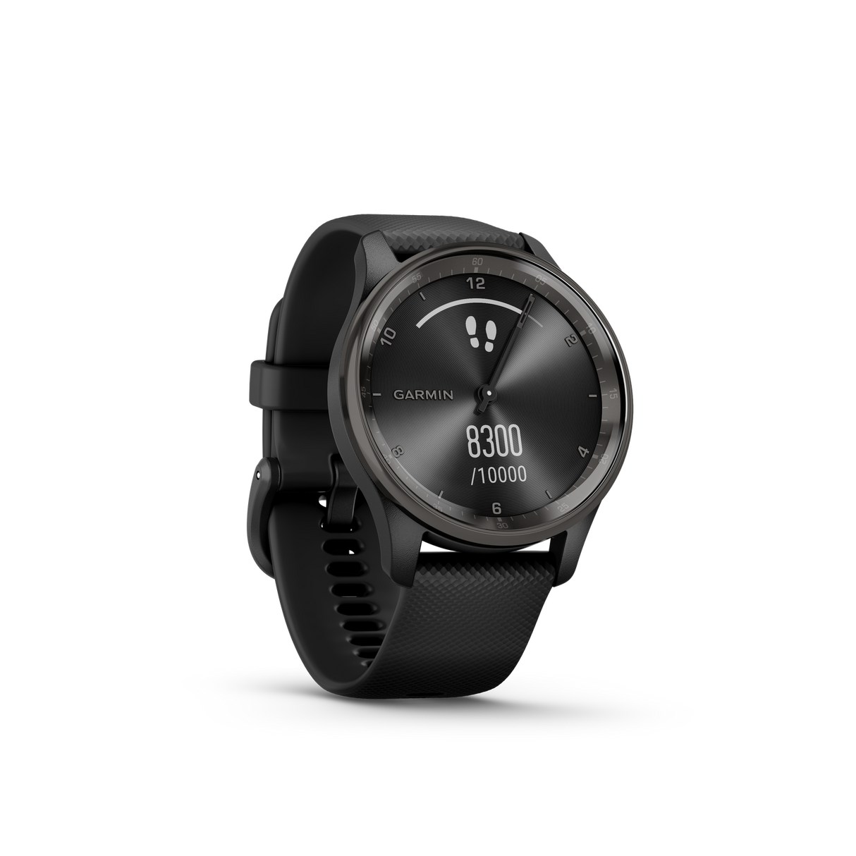 Garmin Vivomove Trend Stainless Steel Bezel Black Watch