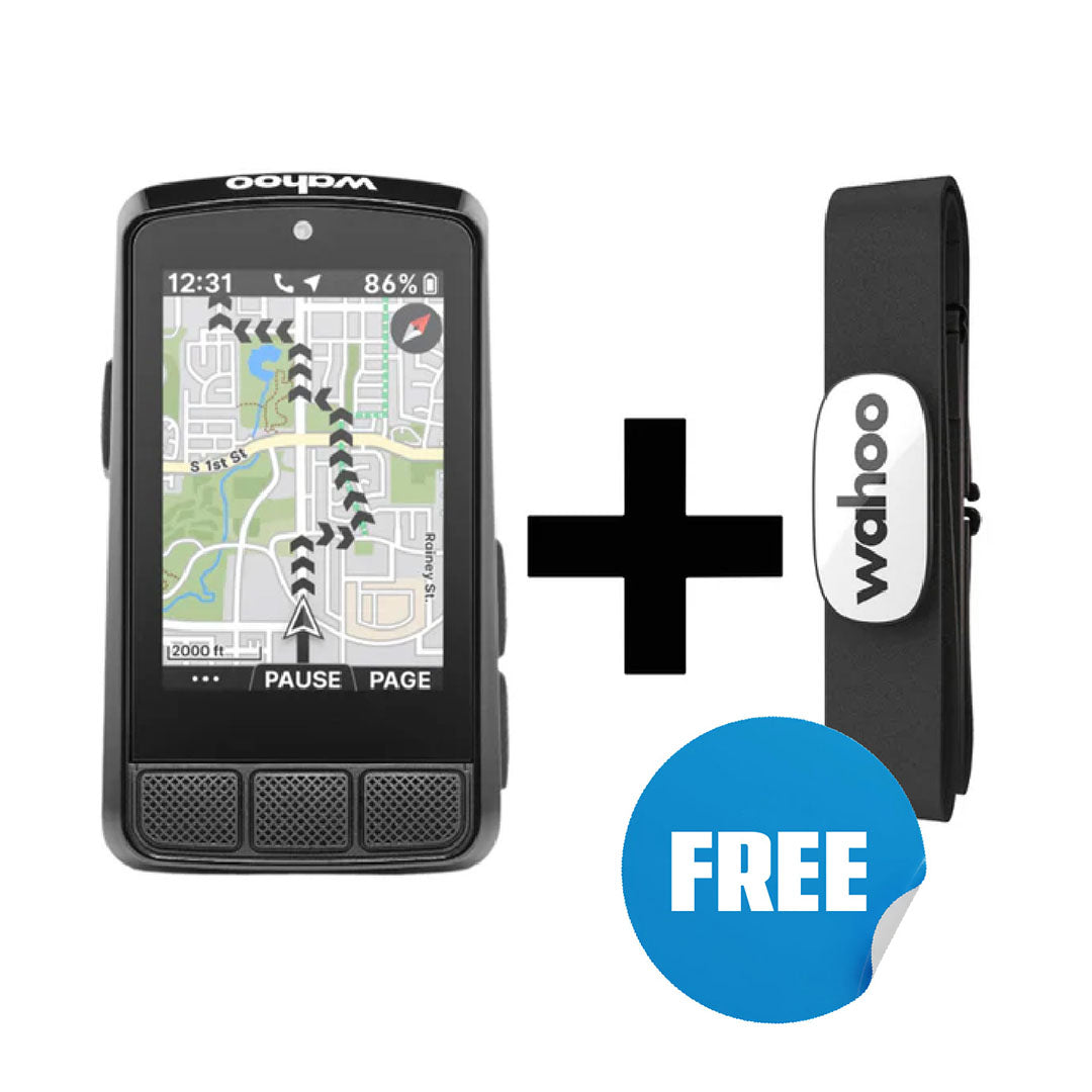 Wahoo Elemnt Bolt V3 GPS Computer with FREE Wahoo Trackr HRM