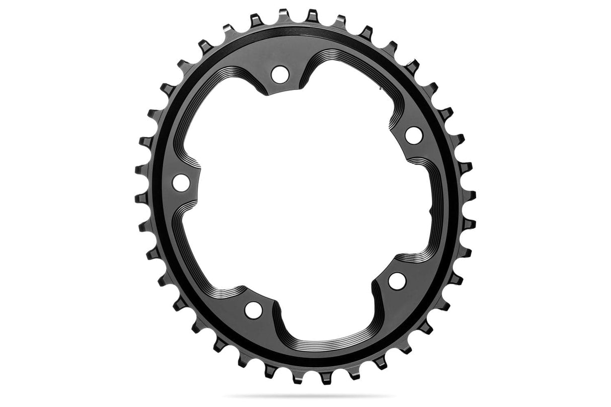 absoluteBLACK Oval PREMIUM Shimano CX 1X 110BCD 5 Hole NW Chainring Black / 42T