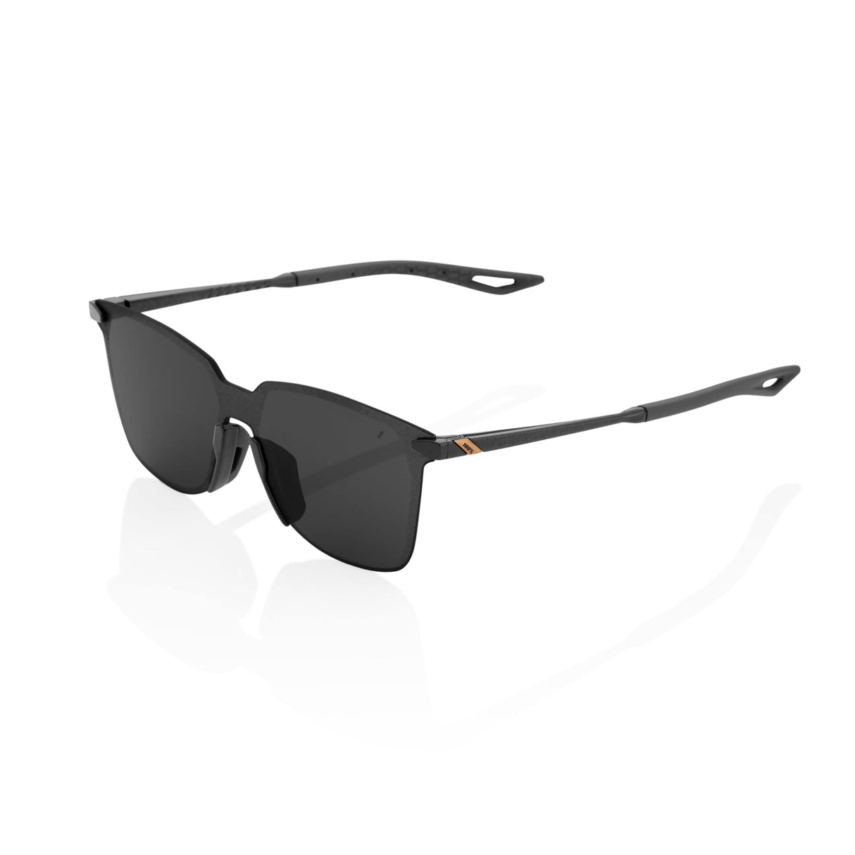 100 Percent Eyewear LEGERE SQUARE - Polished Black - Smoke