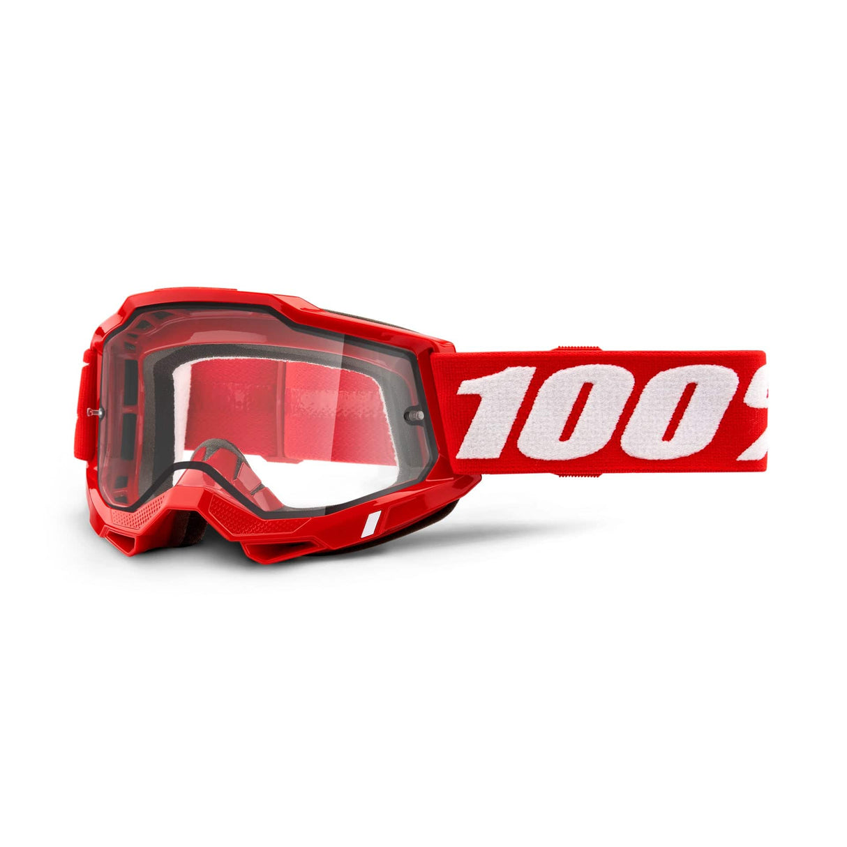 100 Percent ACCURI 2 Enduro Goggle Red - Clear Dual
