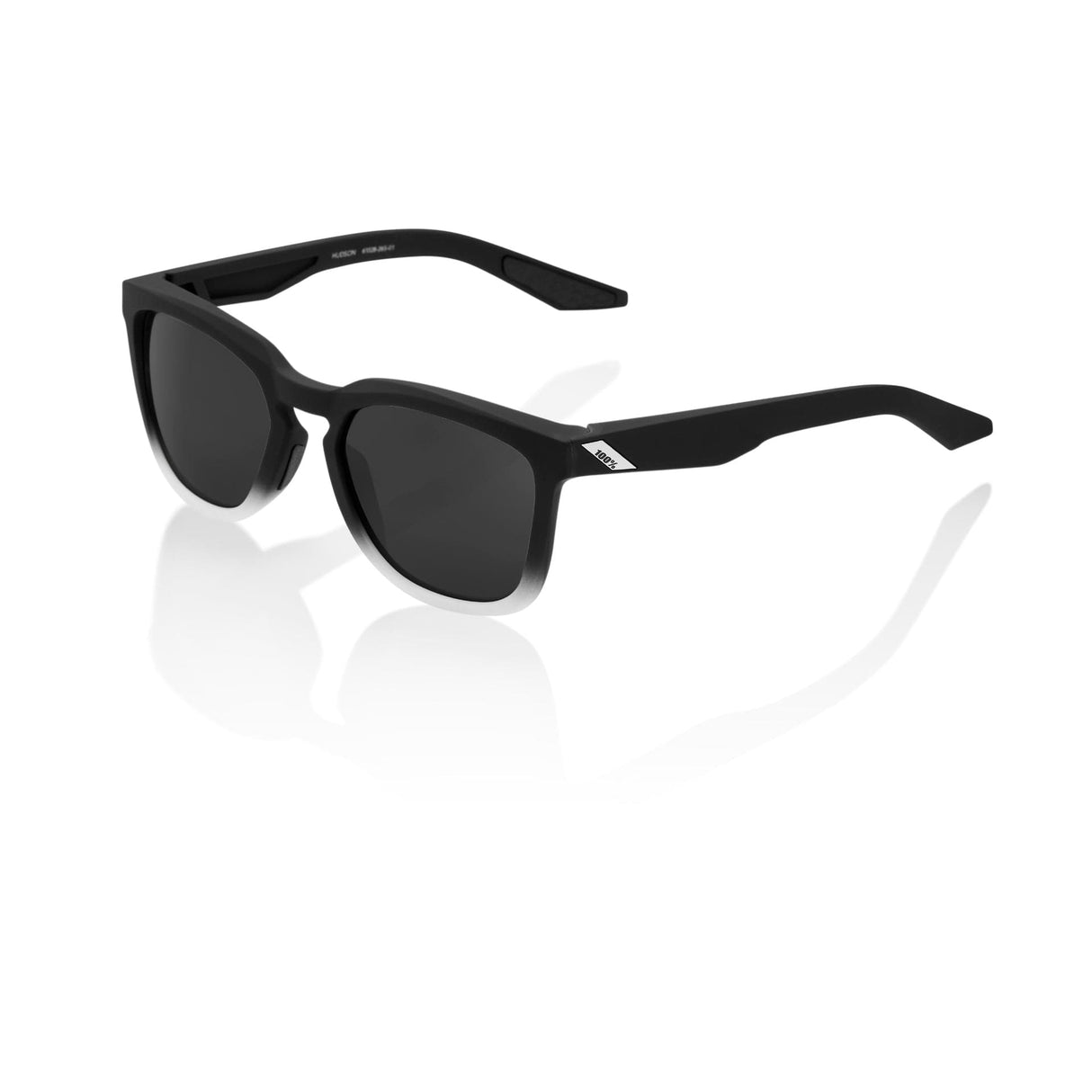 100 Percent Eyewear HUDSON - Soft Tact Black/White - Black Mirror