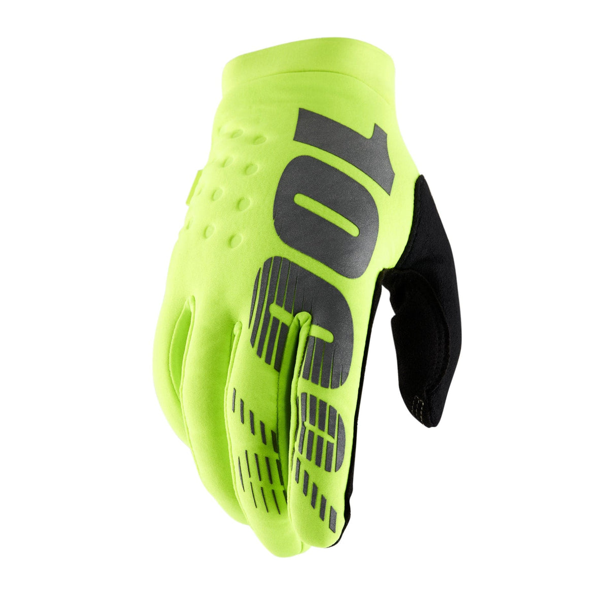100 Percent BRISKER Gloves Fluo Yellow/Black