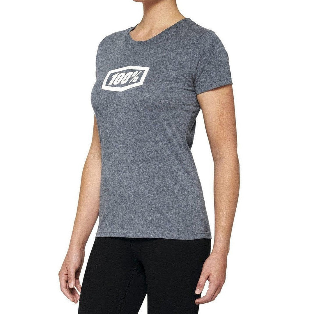 100 Percent ICON Womens T-Shirt Heather Grey