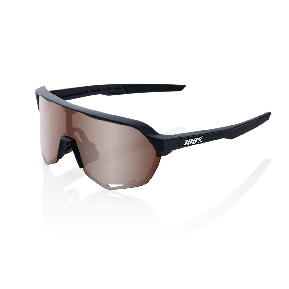100 Percent Eyewear S2 - Soft Tact Black - HiPER Crimson Silver