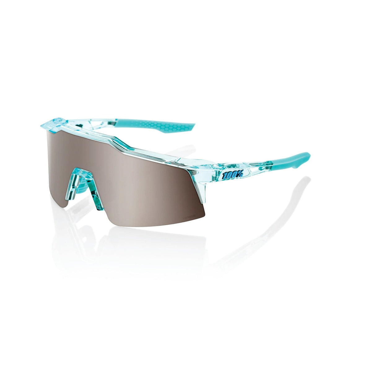 100 Percent Eyewear SPEEDCRAFT SL - Polished Translucent Mint - HiPER Silver Mirror