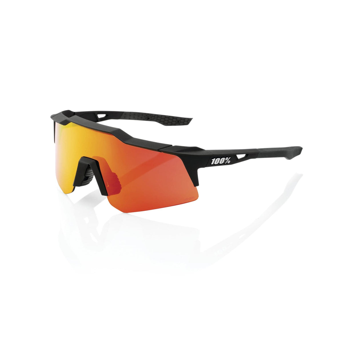 100 Percent Eyewear SPEEDCRAFT XS - Soft Tact Black - HiPER Red Mirror