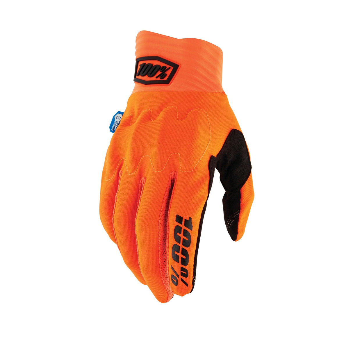 100 Percent COGNITO SMART SHOCK Gloves Fluo Orange