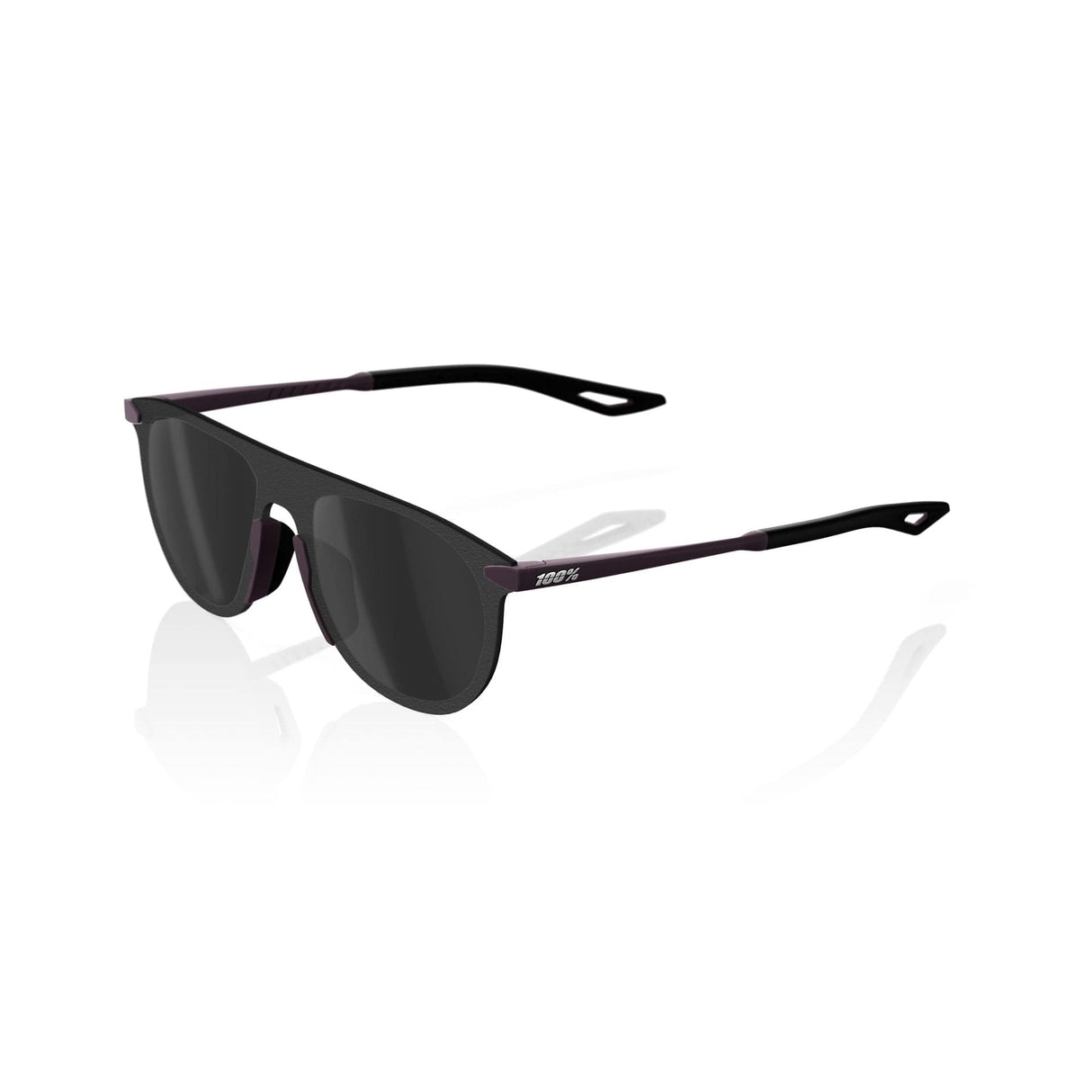 100 Percent Eyewear LEGERE COIL - Soft Tact Deep Purple - Black Mirror