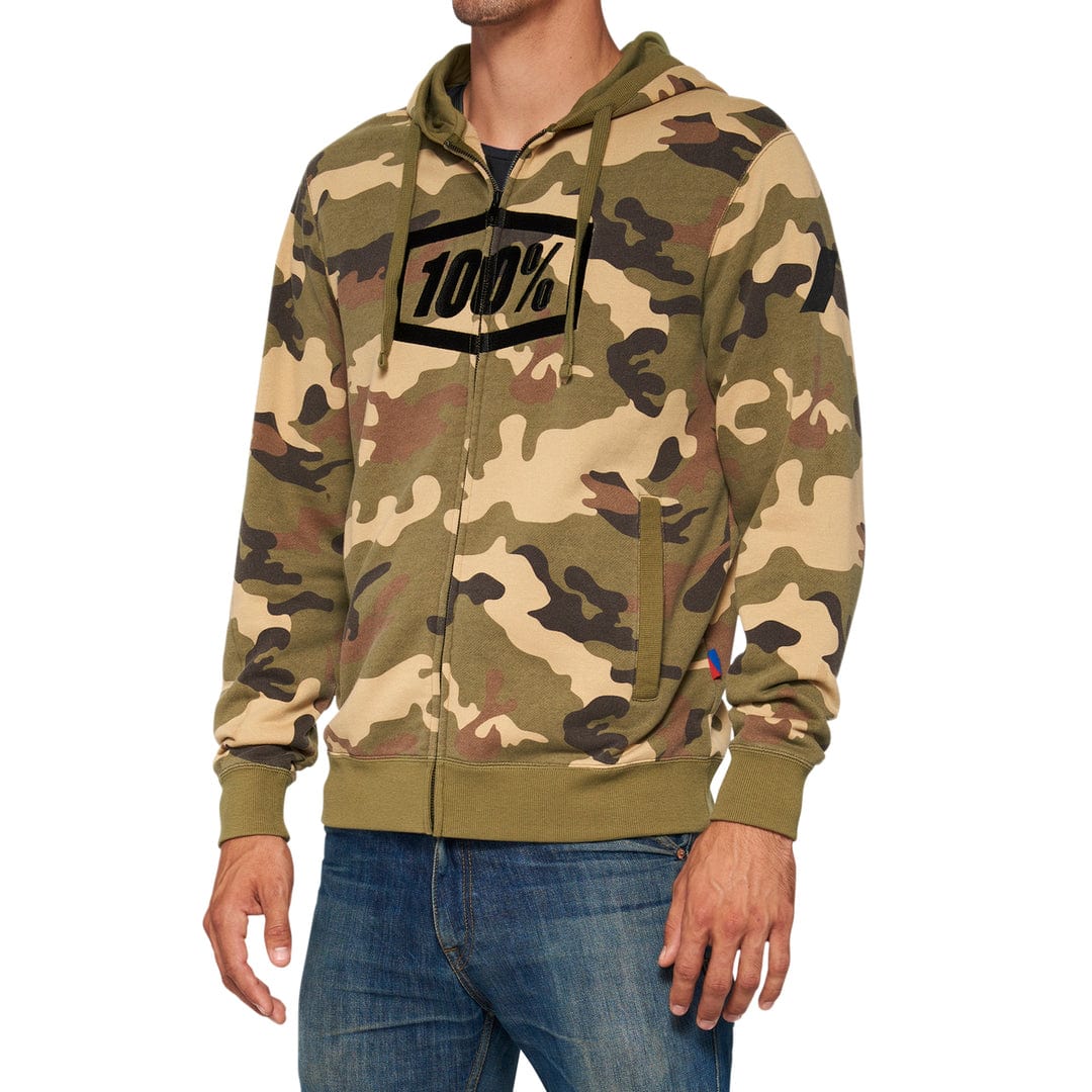 100 Percent SYNDICATE Fleece Zip Hoodie Camo