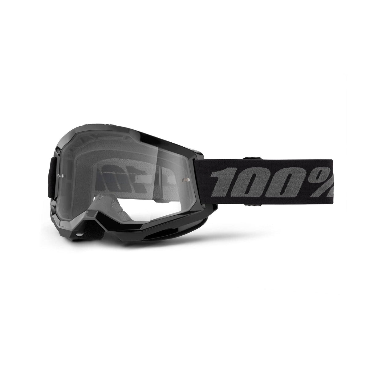 100% STRATA 2 Goggle Black - Clear