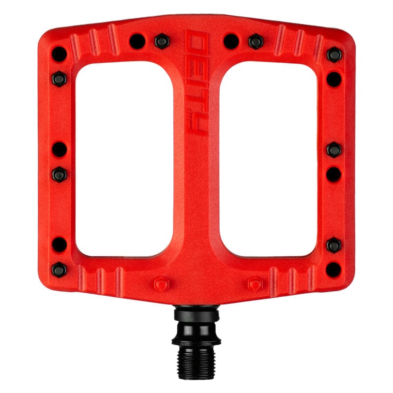 Deity Deftrap Bike Pedals Red
