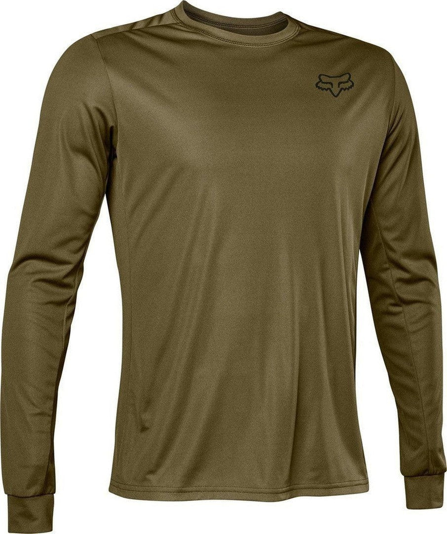 FOX Ranger Font LS Jersey - Olive Green