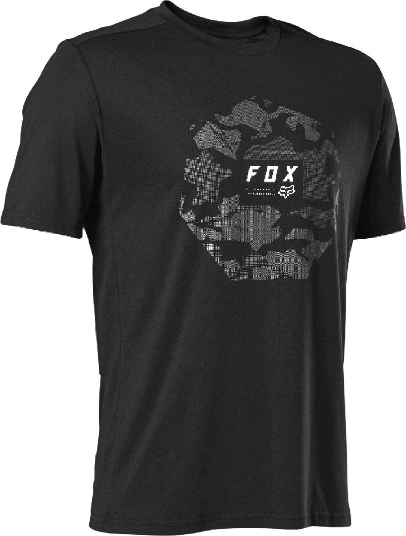 Fox Ranger DR SS Camo Moth MTB Jersey - Black