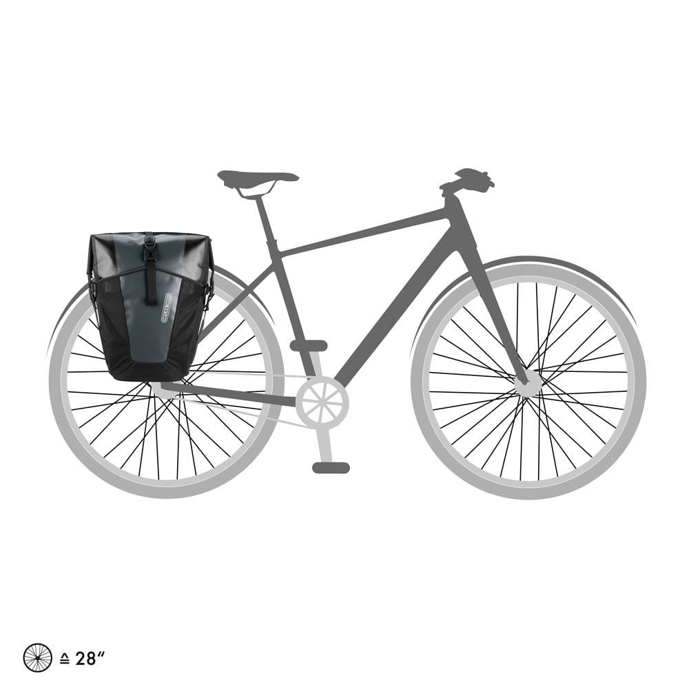 Ortlieb Back-Roller Pro Classic QL2.1 Waterproof Pannier Bag Pair Black Bike