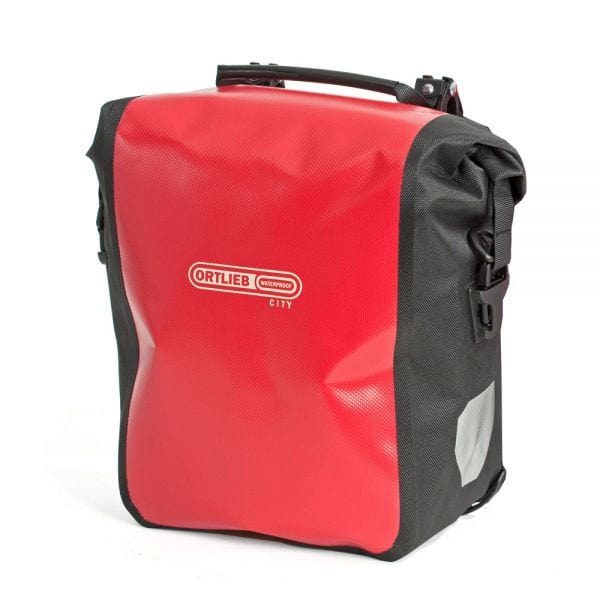 Ortlieb Sport Roller City QL1 Waterproof Pannier Bag Red Black