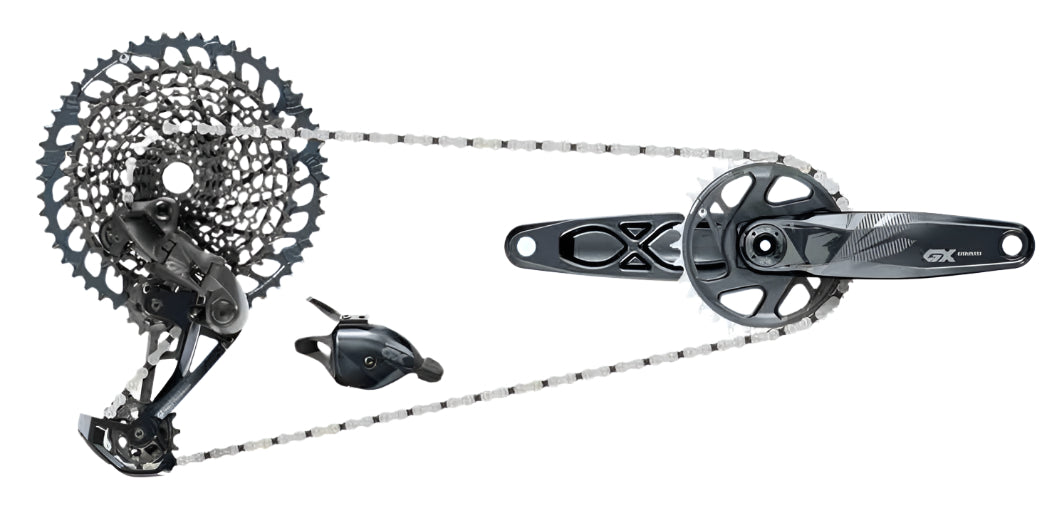 SRAM GX Eagle Lunar Mech, Trigger, DUB Boost 170, Chain, Cass 52T