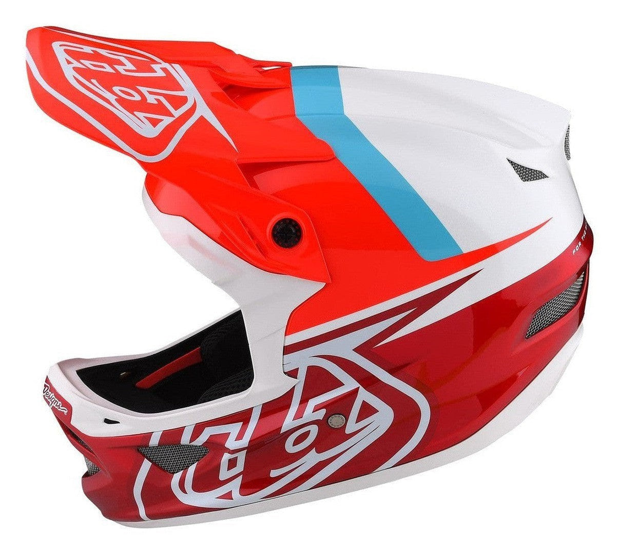 TLD D3 AS Fiberlite Helmet Slant Red Side Left