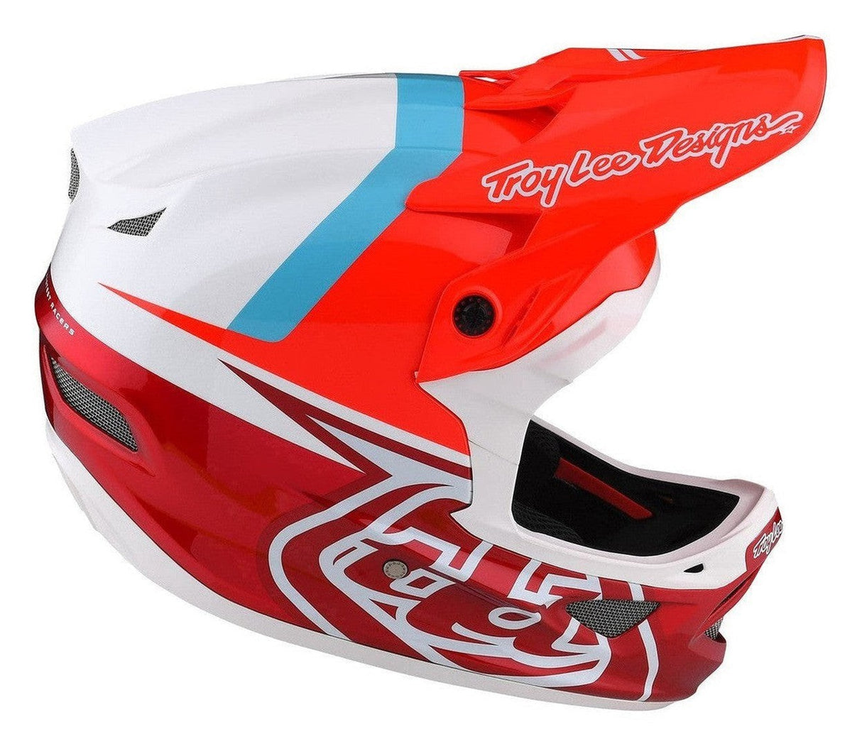 TLD D3 AS Fiberlite Helmet Slant Red Side Right