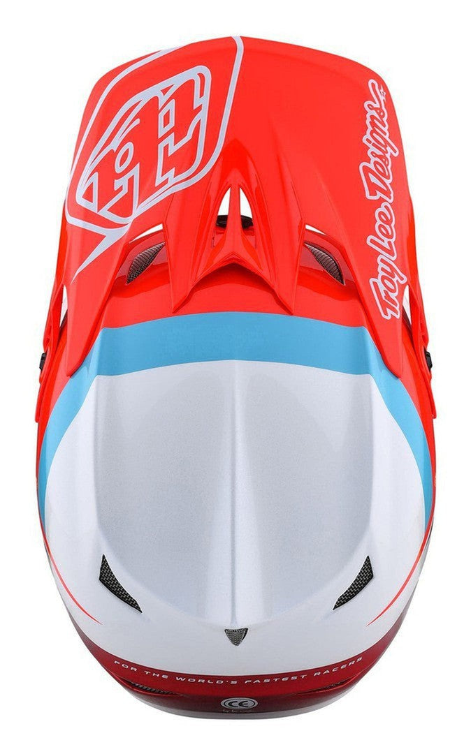 TLD D3 AS Fiberlite Helmet Slant Red Top