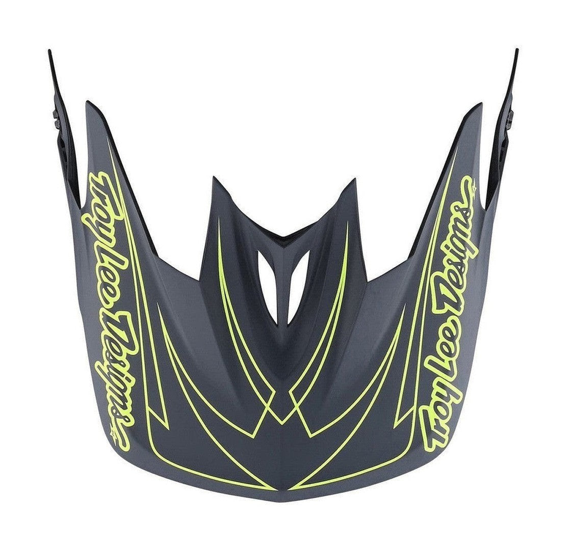 TLD D3 AS Fiberlite Helmet Spiderstripe Gray Yellow Visor