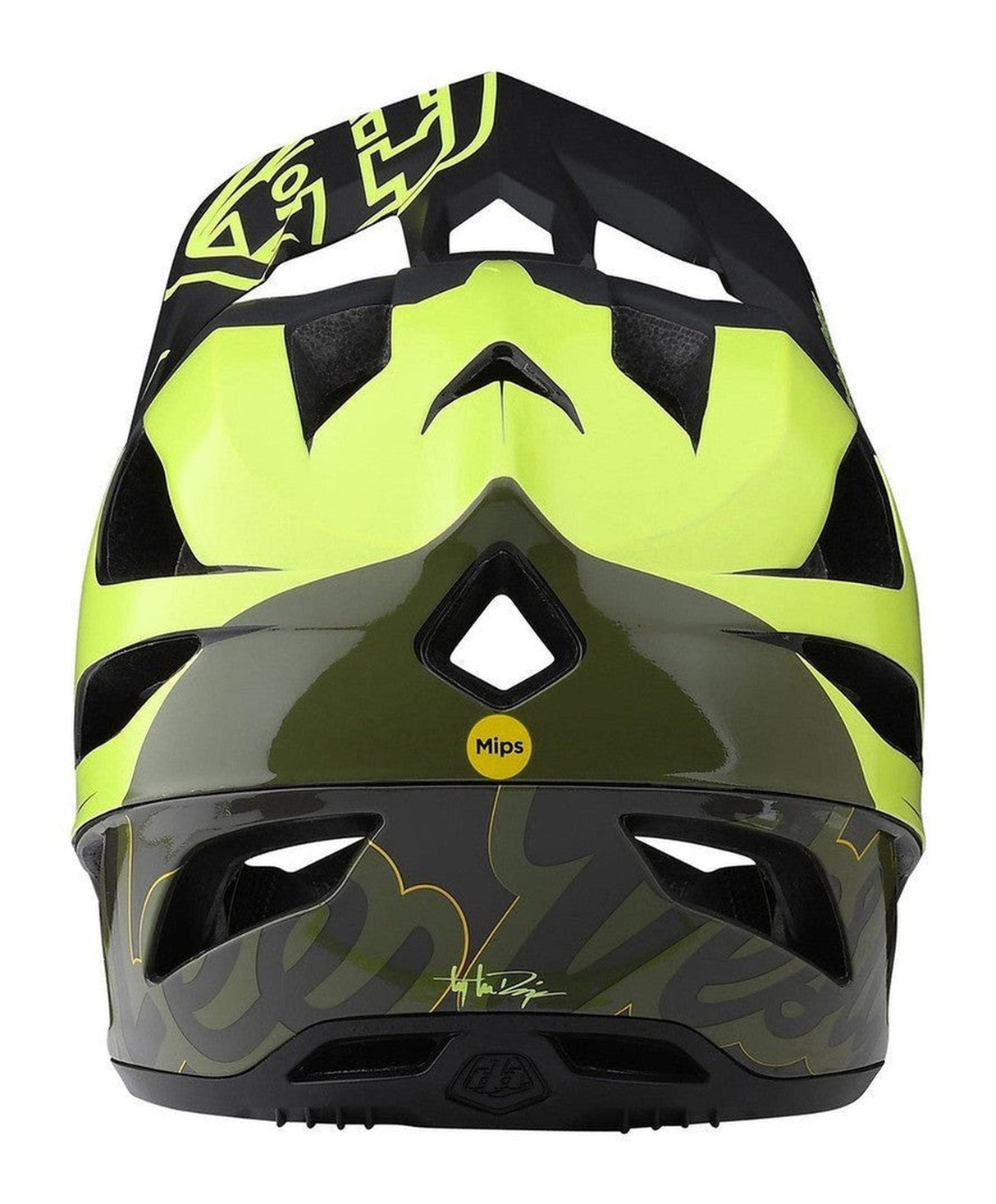 TLD Stage MIPS Helmet Nova Glow Yellow Back