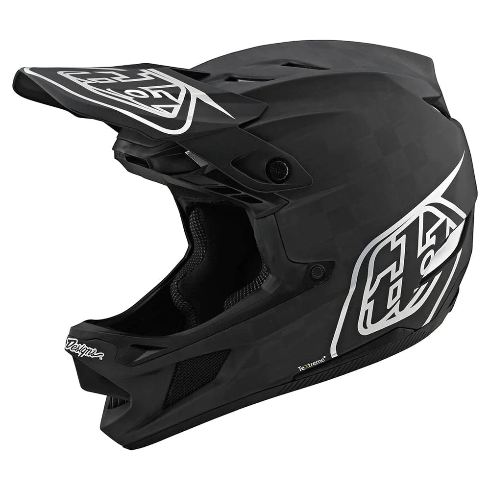 Troy Lee Designs D4 Carbon MTB Helmet - Stealth Black/Silver