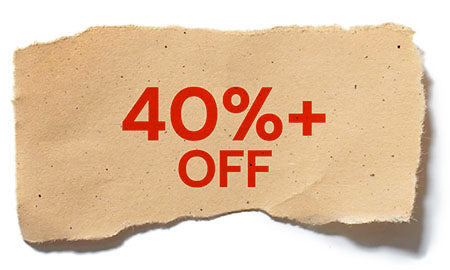 OVER 40% OFF