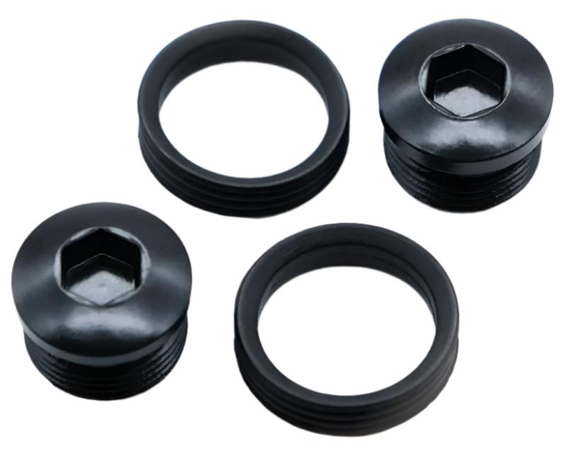 SDG Pedal Slater End Cap And Seal Kit  Black