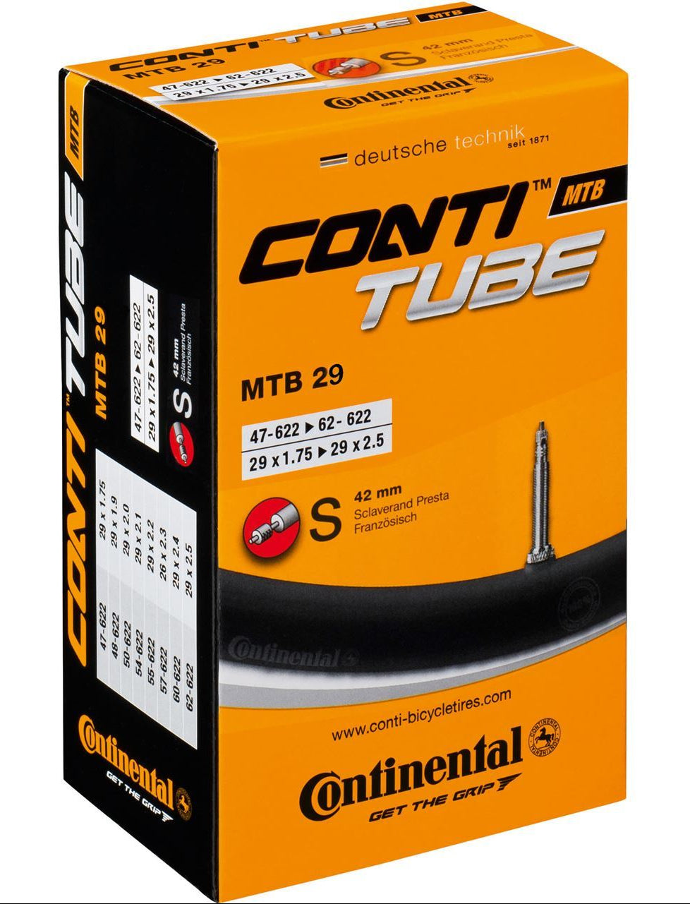 Continental MTB 29 S42 29x1.75-2.5 Bike Tube