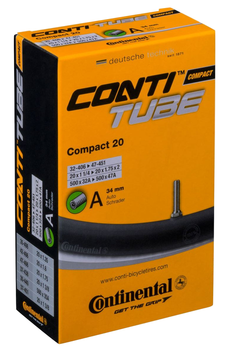 Continental Compact 20" A34 20 x 1.25-1.75 Bike Tube
