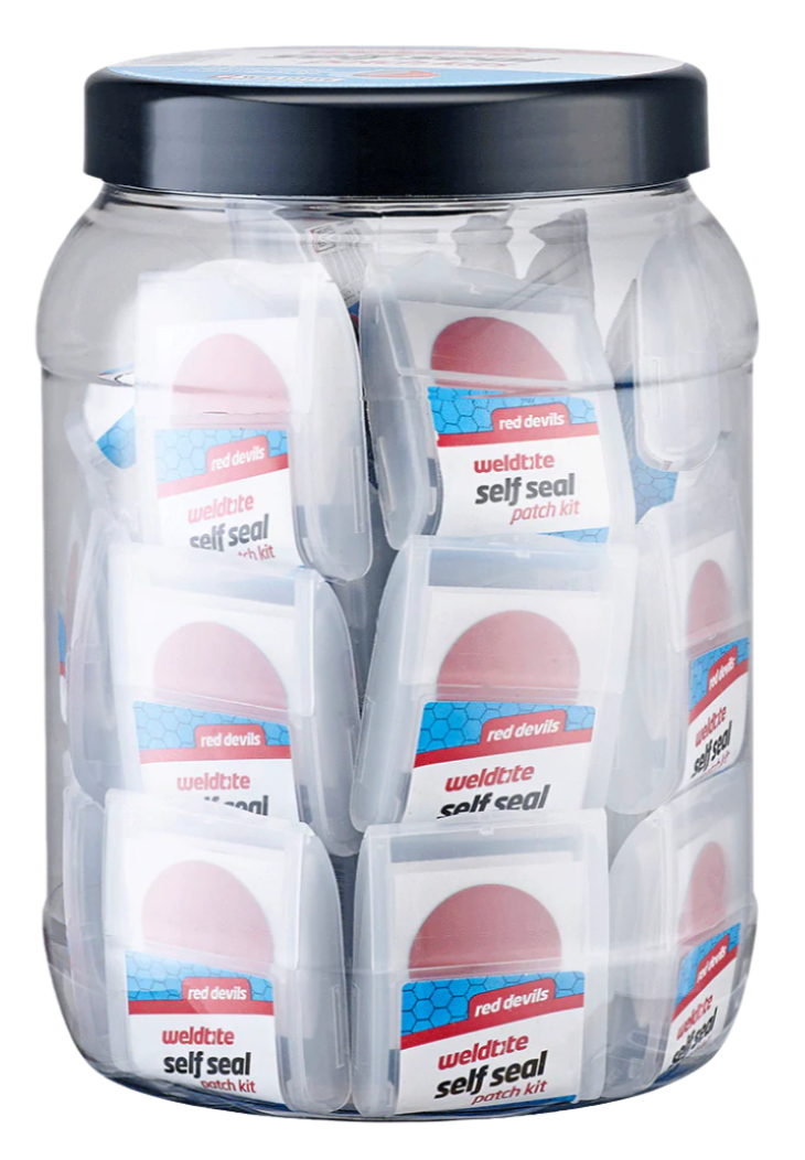 Weldtite Red Devils Self-Seal Patch Kit (36 Jar)