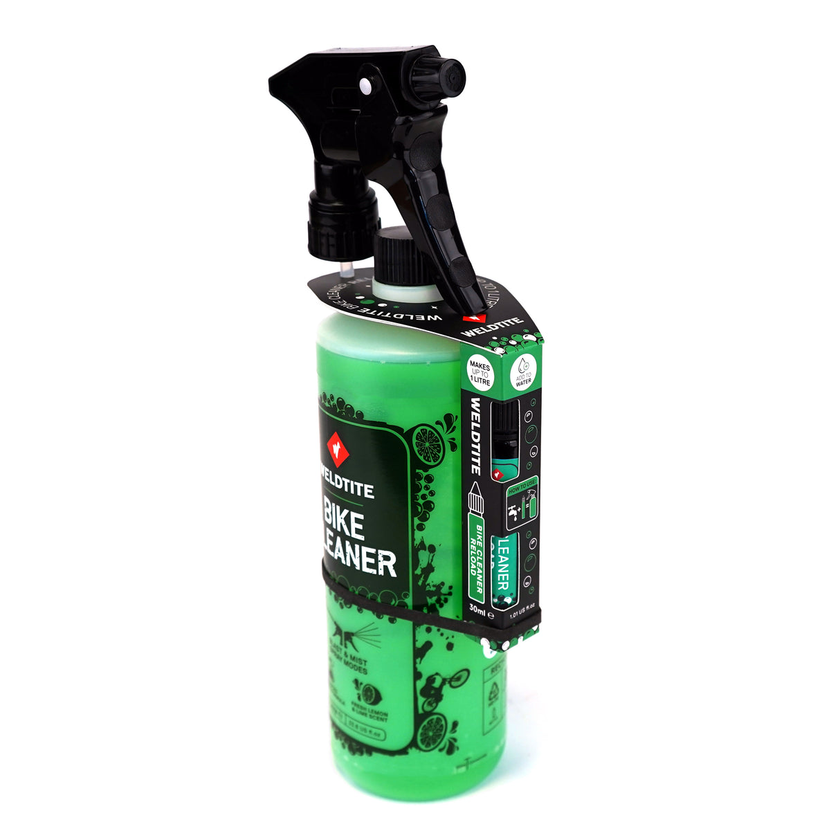 Weldtite Bike Cleaner 1L w/ 30ml Reload - Lime