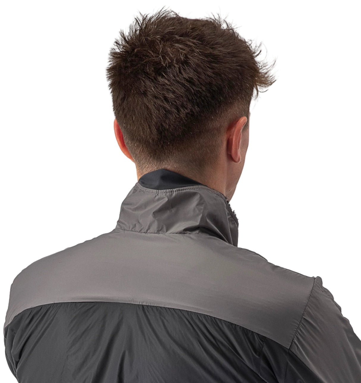 CASTELLI UNLIMITED PUFFY JACKET NICKEL GRAY/DARK GRAY BACK 