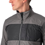 CASTELLI UNLIMITED PUFFY JACKET NICKEL GRAY/DARK GRAY FRONT 
