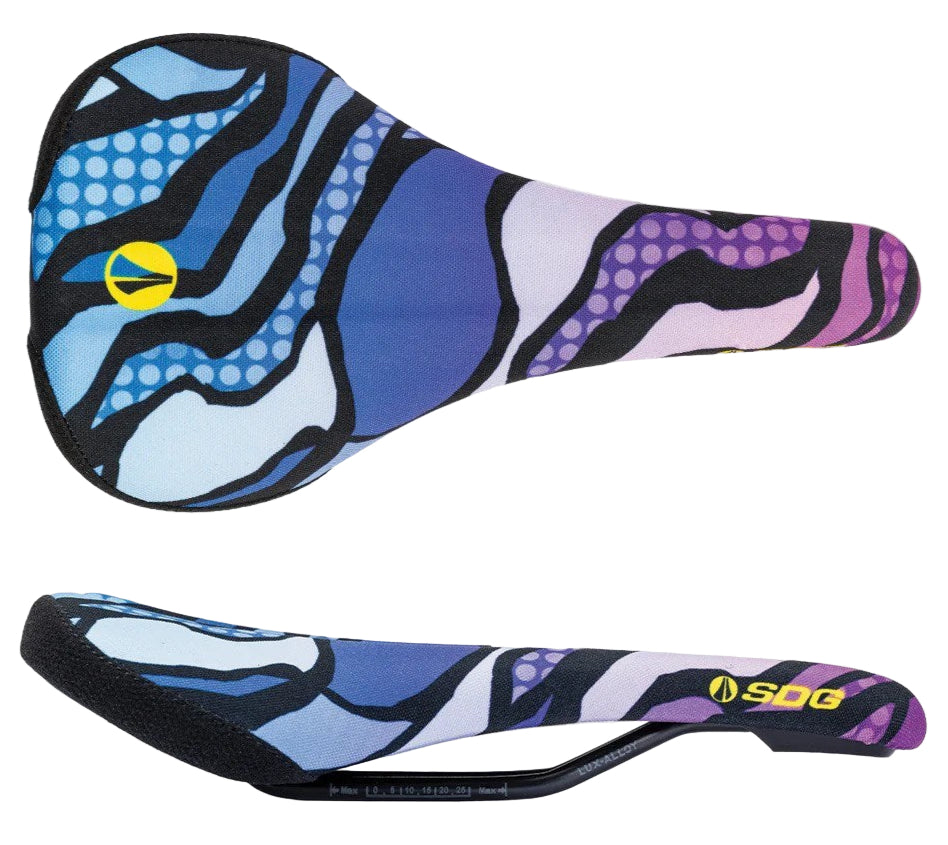 SDG Bel Air V3 Alloy Terra Firma Camo Purple/Black Saddle with Kevlar Sides