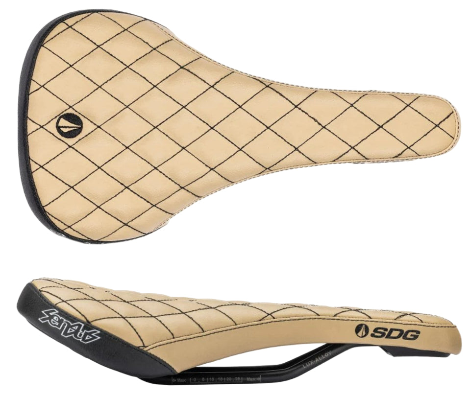 SDG Bel Air V3 Alloy Performance Saddle Sensus Diamond Stitching Cream