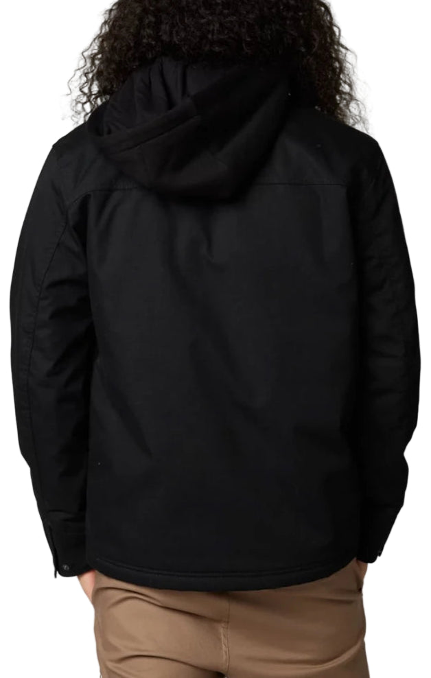 Fox Mercer Jacket Black BACK FACING MODEL
