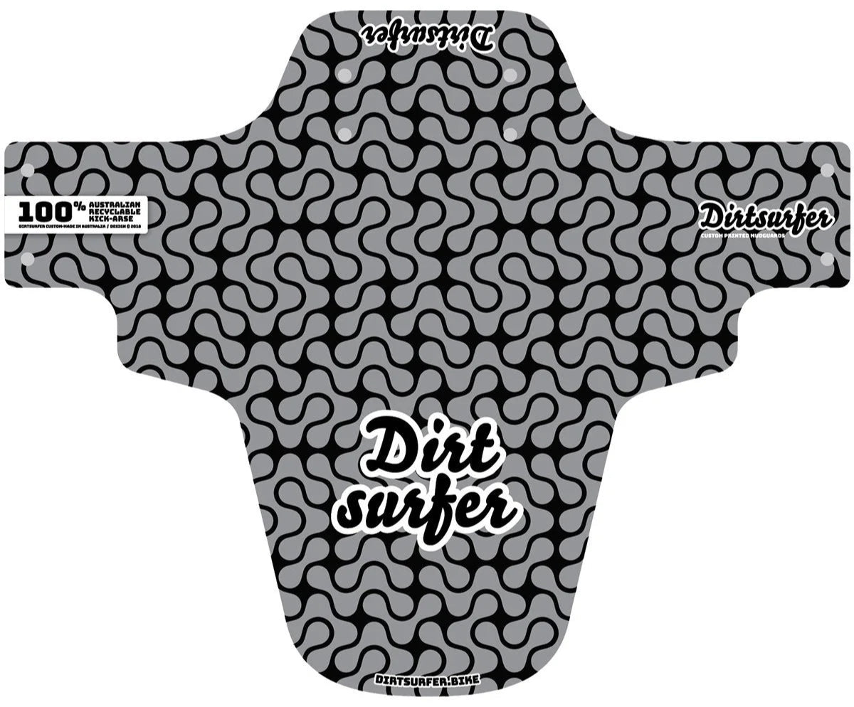 Dirtsurfer Mudguard - Lava Lamp Silver