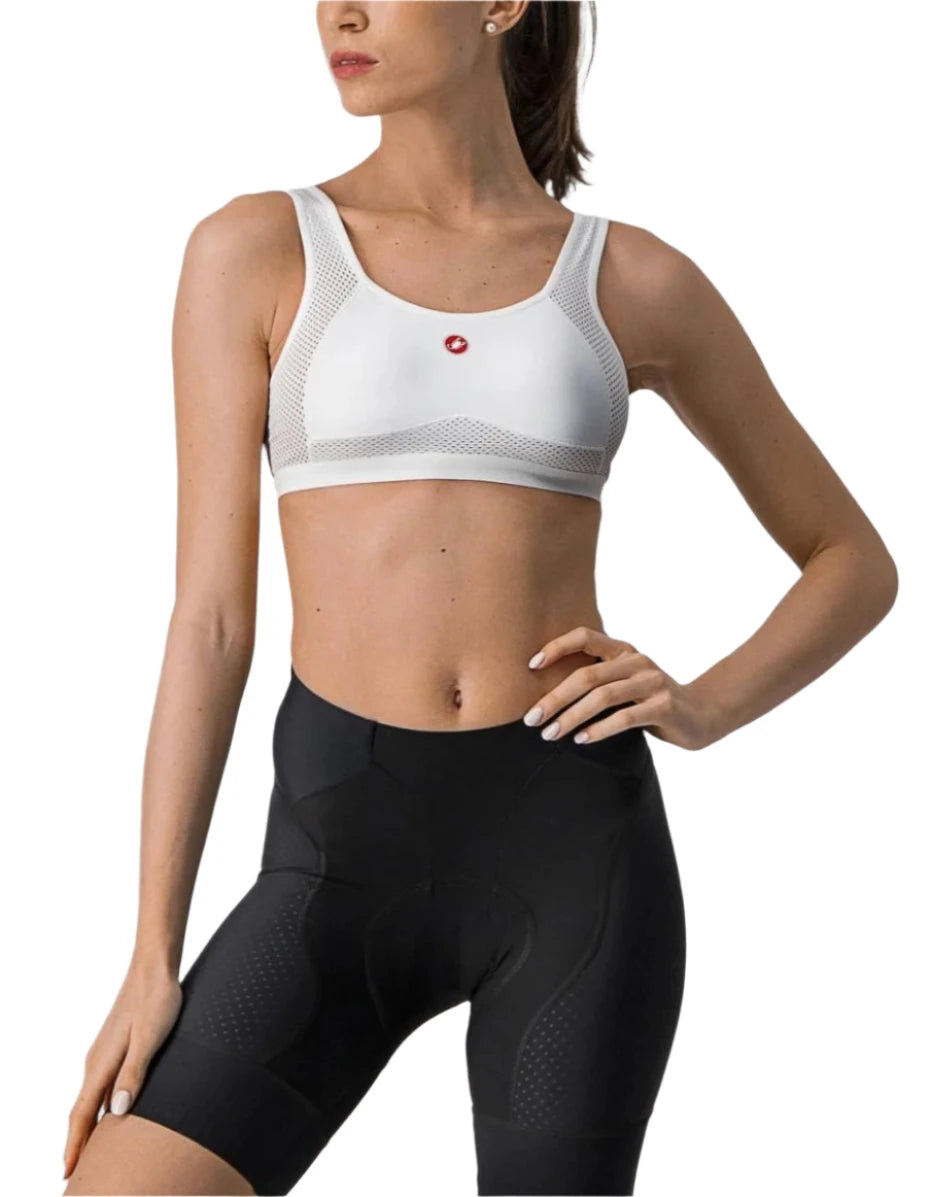 CASTELLI ROSSO CORSA BRA WHITE FRONT