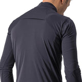 CASTELLI GOCCIA JACKET DARK GREY BACK FACING MODEL