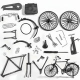 52pcs Alloy DIY Miniature Bicycle Model Kit Gift Set - Black [Limited Edition]