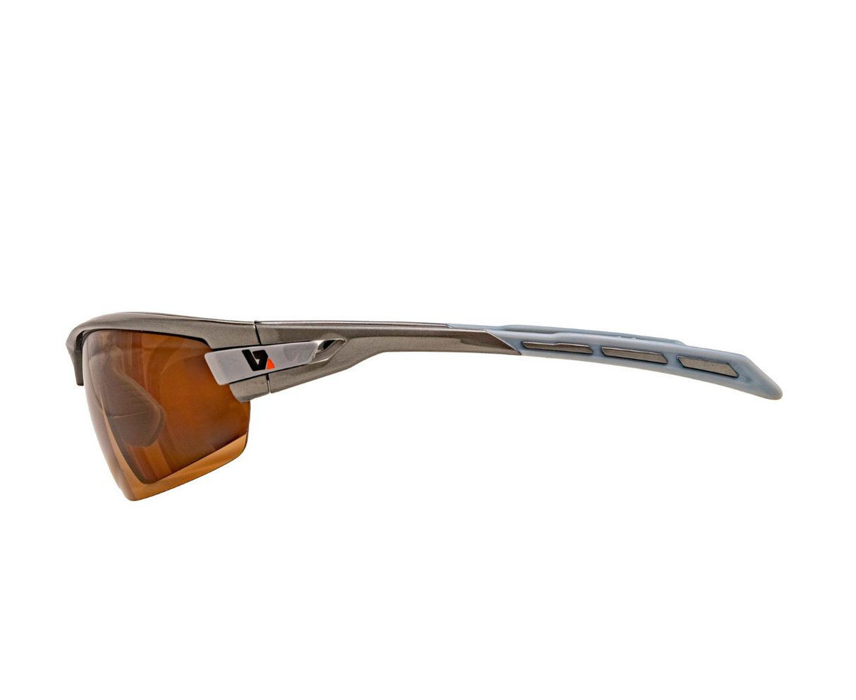 BZ Optics PHO Polarised HD Bifocal Amber Glasses Graphite