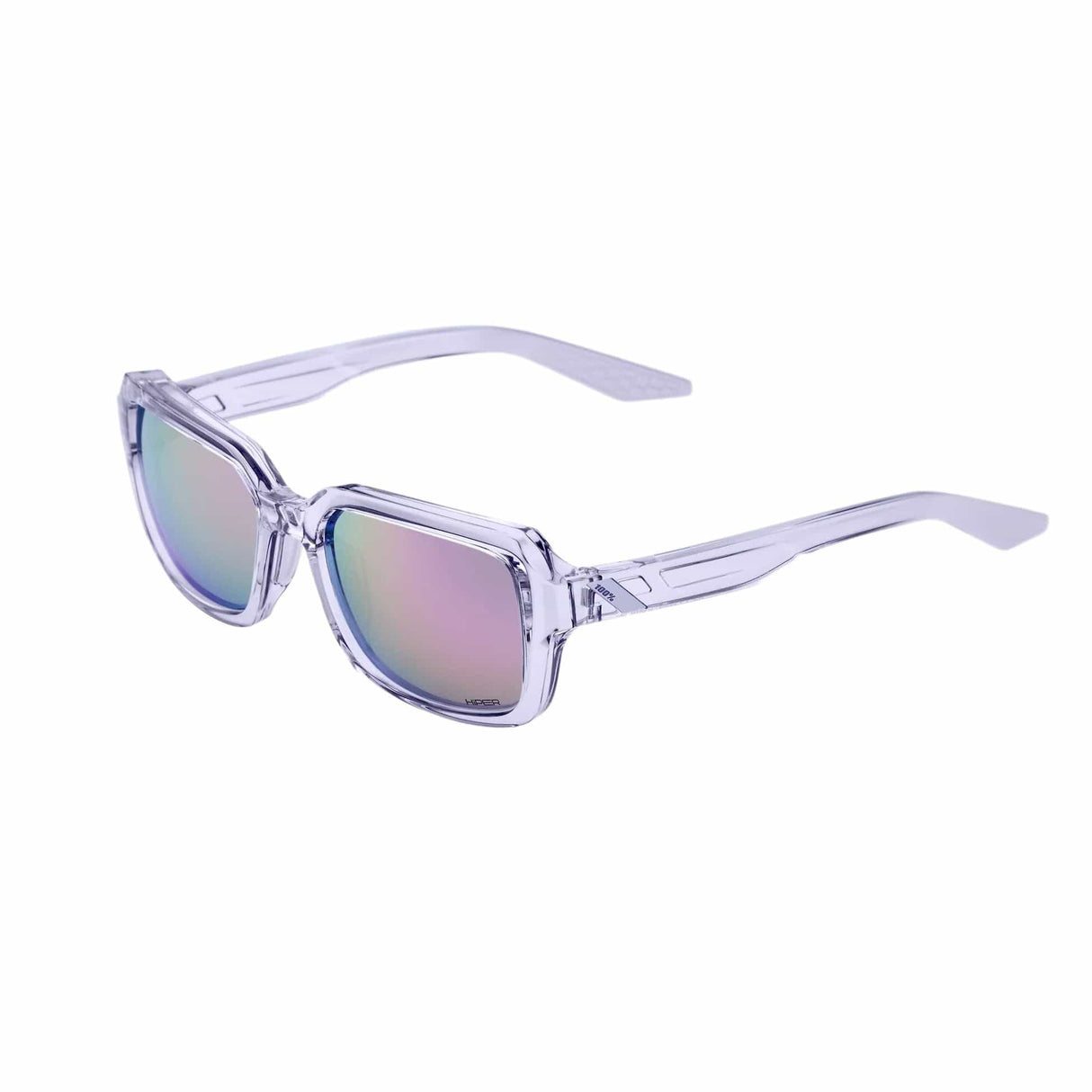 100 Percent Ridley Sunglasses Translucent Lavender/HiPER Lavender Mirror Lens