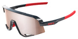 100 Percent Slendale Glasses Gloss Carbon/HiPER Crimson Silver Lens