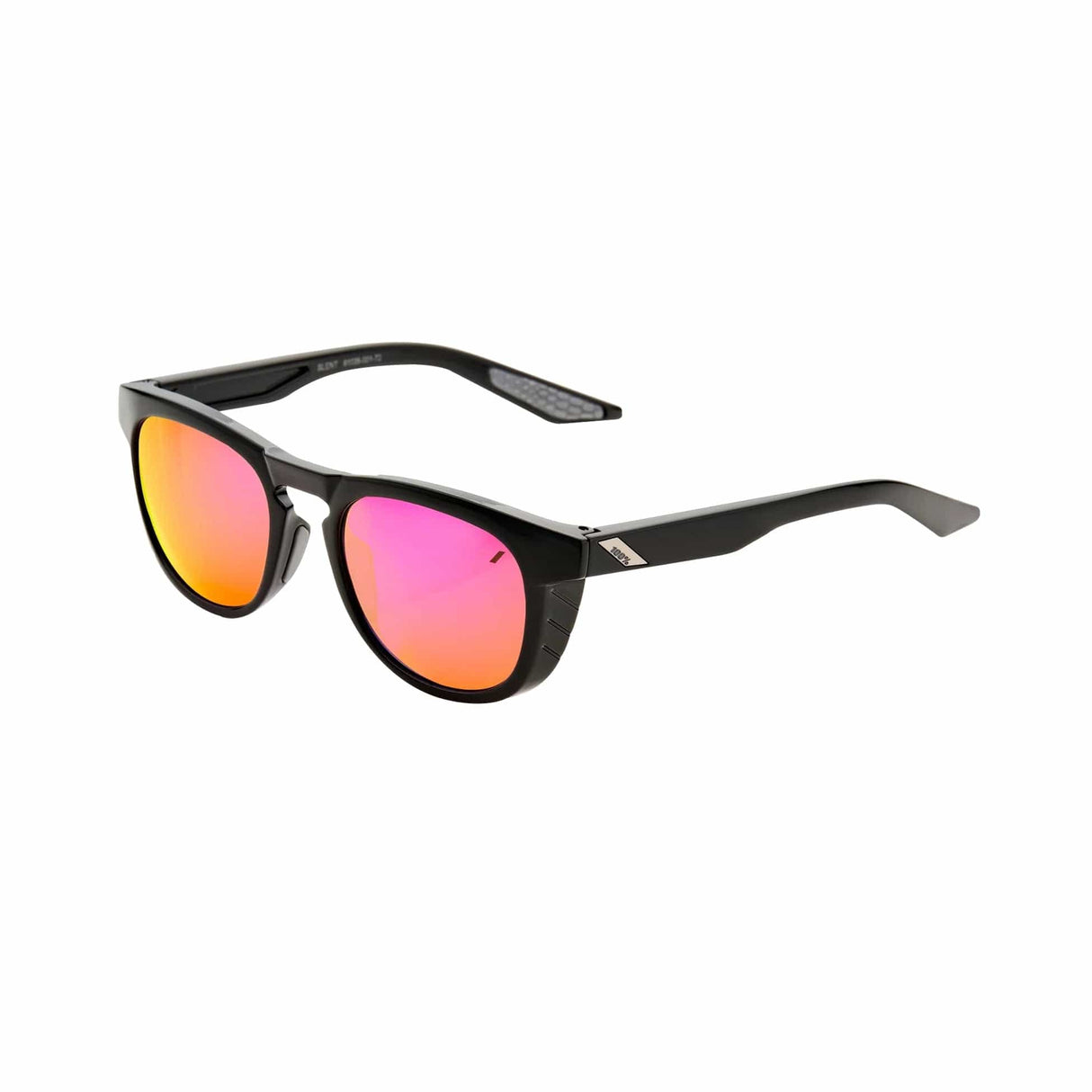 100 Percent Slent Sunglasses Polished Black/Purple Lens