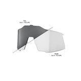 100 Percent Speedcraft Repl Lens Photochromic Clear/Smoke