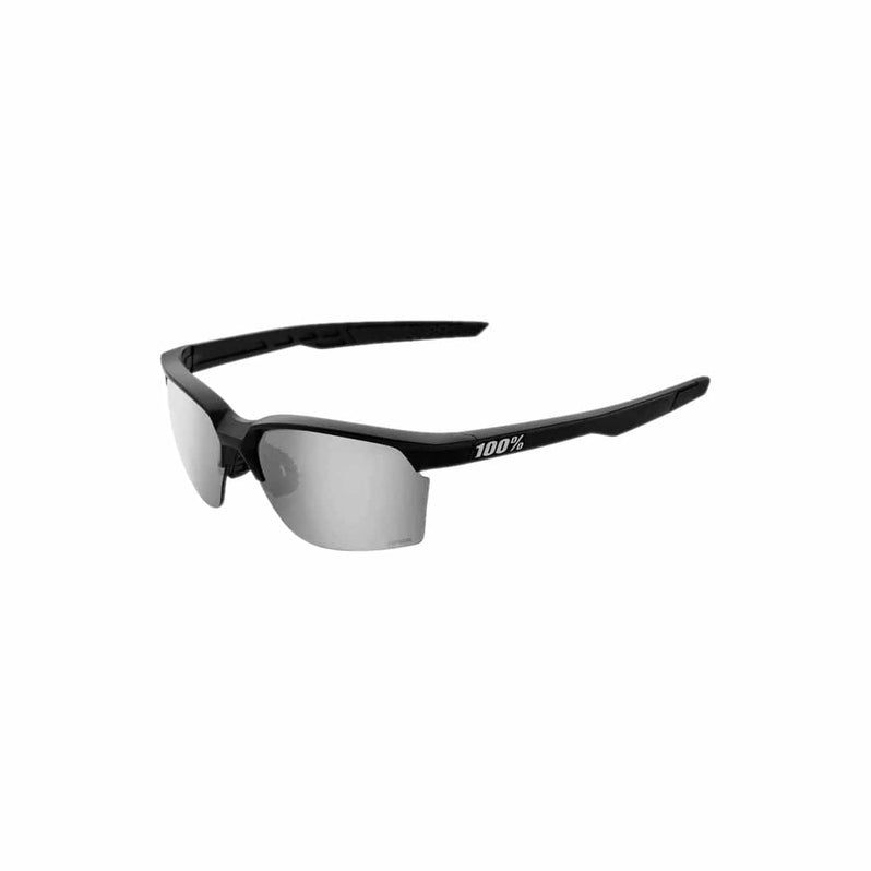100 Percent Sportcoupe Sunglasses Matte Black/HiPER Silver Mirror Lens