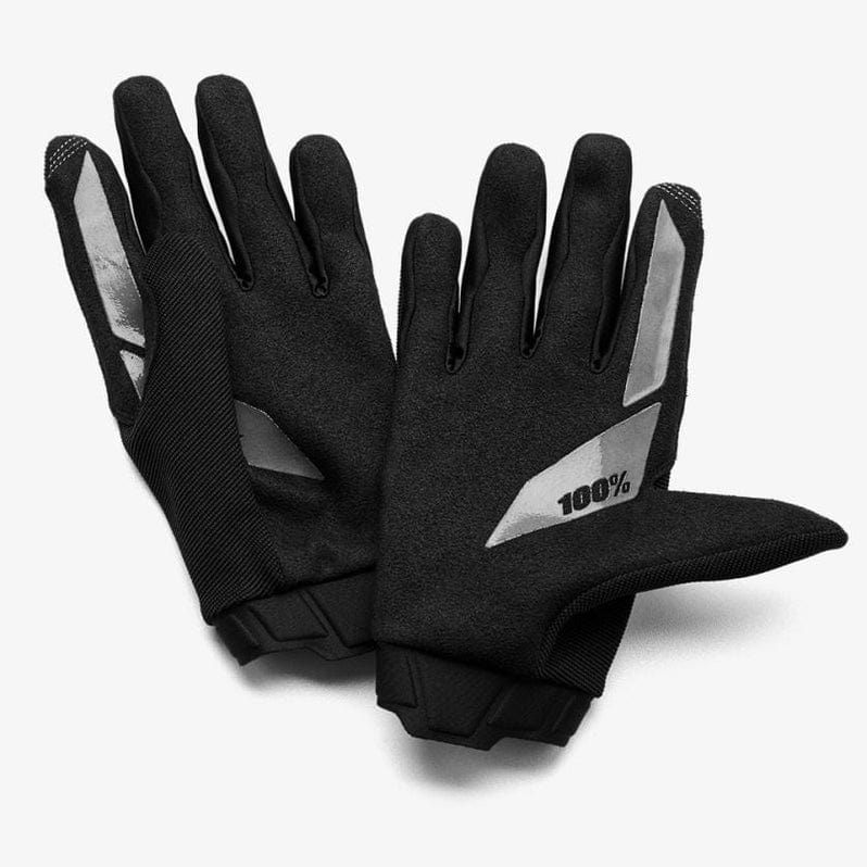 100 Percent RIDECAMP Youth Gloves Black/Charcoal